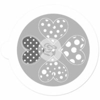 Prima - 5 Inch Mask - Pin Wheel Stencil - Heart