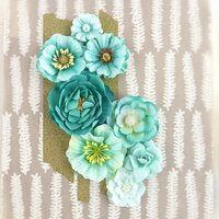 Prima - Capistrano Collection - Flower Embellishments - Blue Punch
