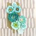 Prima - Capistrano Collection - Flower Embellishments - Blue Punch