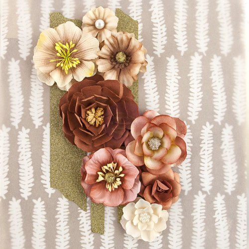 Prima - Capistrano Collection - Flower Embellishments - Milk Shake