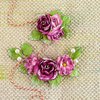 Prima - Winthrop Collection - Flower Embellishments - Garnet