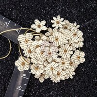 Prima - Hillsboro Collection - Flower Embellishments - Butter