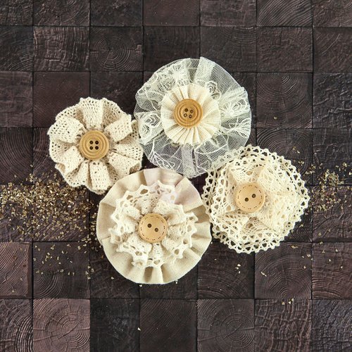 Prima - Capri Collection - Flower Embellishments - Zinfandel