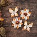 Prima - Bethleham Collection - Flower Embellishments - Roasted Chestnut