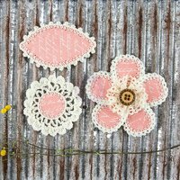 Prima - Pensacola Collection - Flower Embellishments - Blush