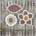 Prima - Pensacola Collection - Flower Embellishments - Mauve