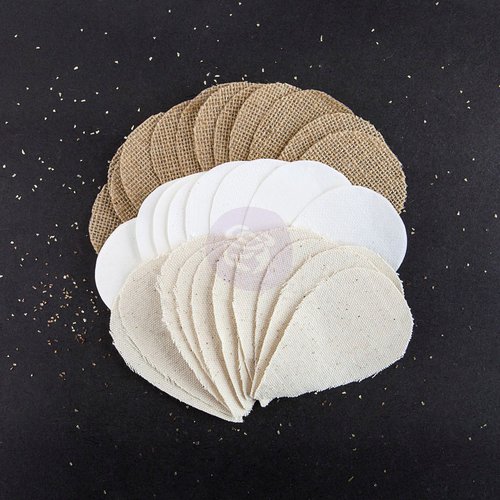 Prima - Bethany Collection - Burlap and Canvas Embellishments - Petals - Frond