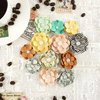 Prima - Coffee Break Collection - Flower Embellishments - Hot Chocolate