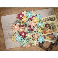 Prima - Cigar Box Secrets Collection - Flower Embellishments - Havana Nights