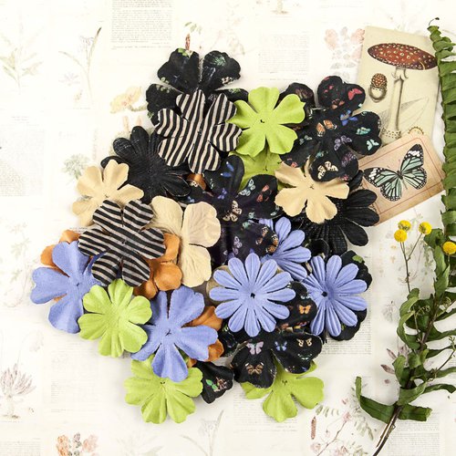 Prima - Forever Green Collection - Flower Embellishments - Spore