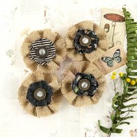 Prima - Forever Green Collection - Flower Embellishments - Mushroom