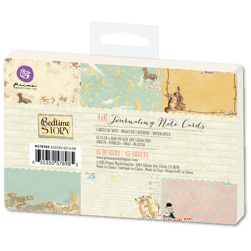 Prima - Bedtime Story Collection - 4 x 6 Journaling Note Cards