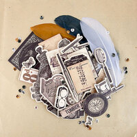 Prima - The Archivist Collection - Chipboard Stickers and More