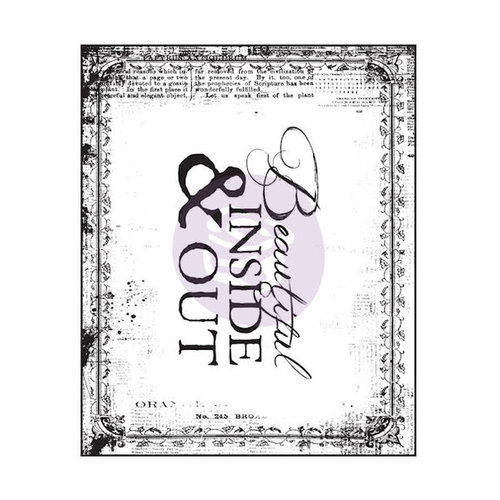 Prima - Bella Rouge Collection - Clear Acrylic Stamps - One