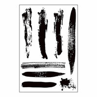 Prima - Cling Mounted Stamp - Brush Strokes