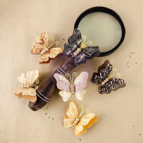 Prima - The Archivist Collection - Flower Embellishments - Chronicle