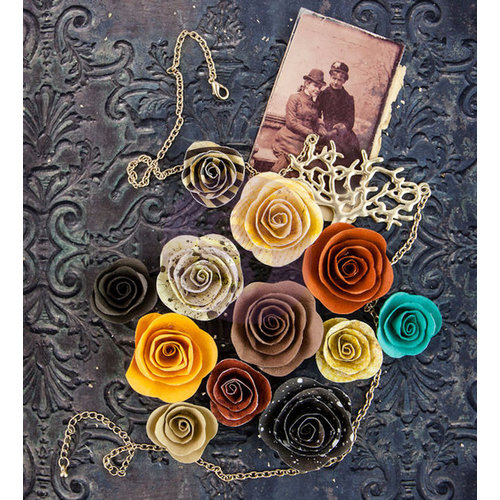 Prima - Timeless Memories Collection - Flower Embellishments - Flashback