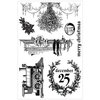 Prima - A Victorian Christmas Collection - Cling Mounted Stamps