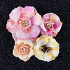 Prima - Watercolor Collection - Flower Embellishments - Rose Quartz