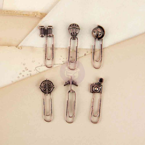 Prima - Decorative Paper Clips - Travel