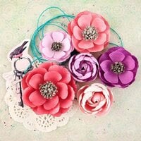 Prima - Royal Menagerie Collection - Flower Embellishments - Elizabeth