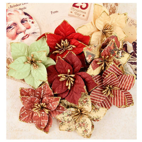 Prima - A Victorian Christmas Collection - Flower Embellishments - Twelfth Night