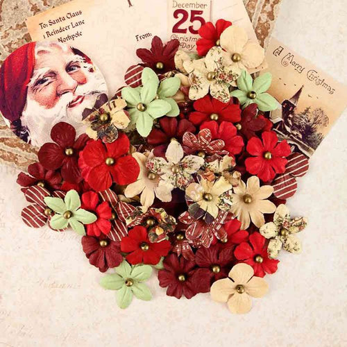 Prima - A Victorian Christmas Collection - Flower Embellishments - Rudolph's Nose