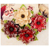 Prima - A Victorian Christmas Collection - Flower Embellishments - Joyeux Noel