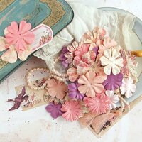 Prima - Tales of You and Me Collection - Flower Embellishments - Forever Always
