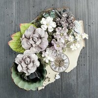 Prima - Salvage District Collection - Flower Embellishments - Marble Court