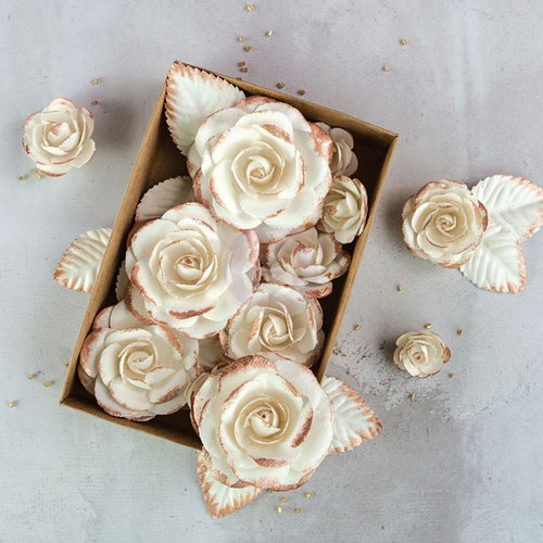 Prima - Flower Embellishments - Box - Rose Gold Kiss