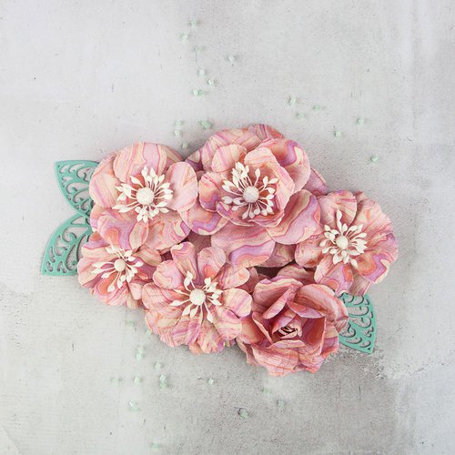 Prima - Flower Embellishments - Slate