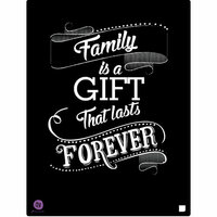 Prima - Stencil Mask - 8 x 10 - Family Is A Gift