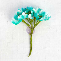 Prima - Flower Bundles Embellishments - Teal