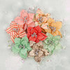 Prima - Sweet Peppermint Collection - Christmas - Flower Embellishments - Holiday Carols