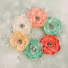 Prima - Sweet Peppermint Collection - Christmas - Flower Embellishments - Christmas Morning