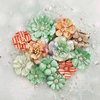 Prima - Sweet Peppermint Collection - Christmas - Flower Embellishments - Holiday Greetings