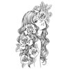 Prima - Princesses Collection - Cling Mounted Rubber Stamps - Olivia