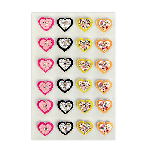 Prima - My Prima Planner Collection - Traveler's Journal - Flowers - Loving Hearts