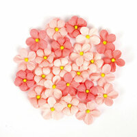 Prima - Love Clippings Collection - Flower Embellishments - Little Bits Of My Heart