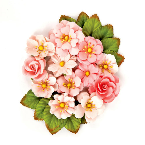 Prima - Rose Quartz Collection - Flower Embellishments - Petal Marble