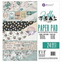 Prima - Zella Teal Collection - 12 x 12 Paper Pad