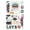Prima - Zella Teal Collection - Puffy Stickers