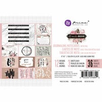 Prima - Amelia Rose Collection - 4 x 6 Journaling Cards with Foil Accents