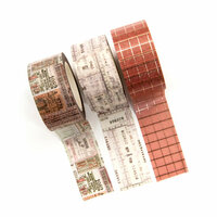Prima - Amelia Rose Collection - Decorative Tape with Foil Accents - Receipts