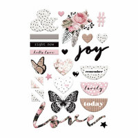 Prima - Amelia Rose Collection - Puffy Stickers