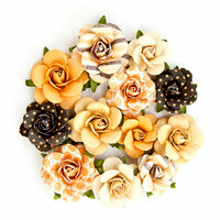 Prima - Amber Moon Collection - Flower Embellishments - Woodrow