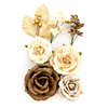Prima - Amber Moon Collection - Flower Embellishments - Aspen