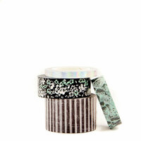 Prima - Flirty Fleur Collection - Decorative Tapes with Foil Accents