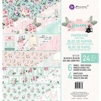 Prima - Havana Collection - 12 x 12 Paper Pad with Foil Accents